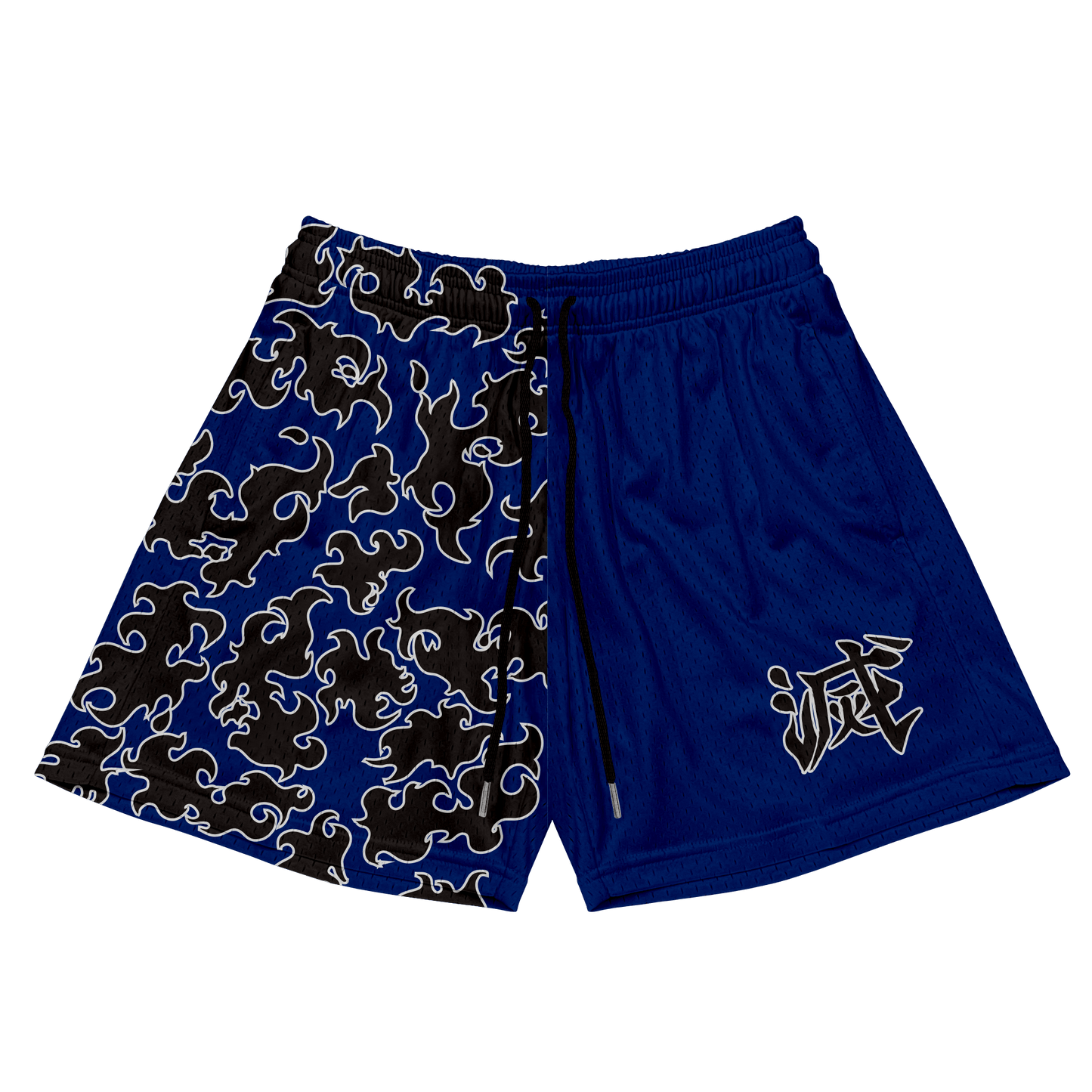 Destroy Kanji Shorts - Dark Blue