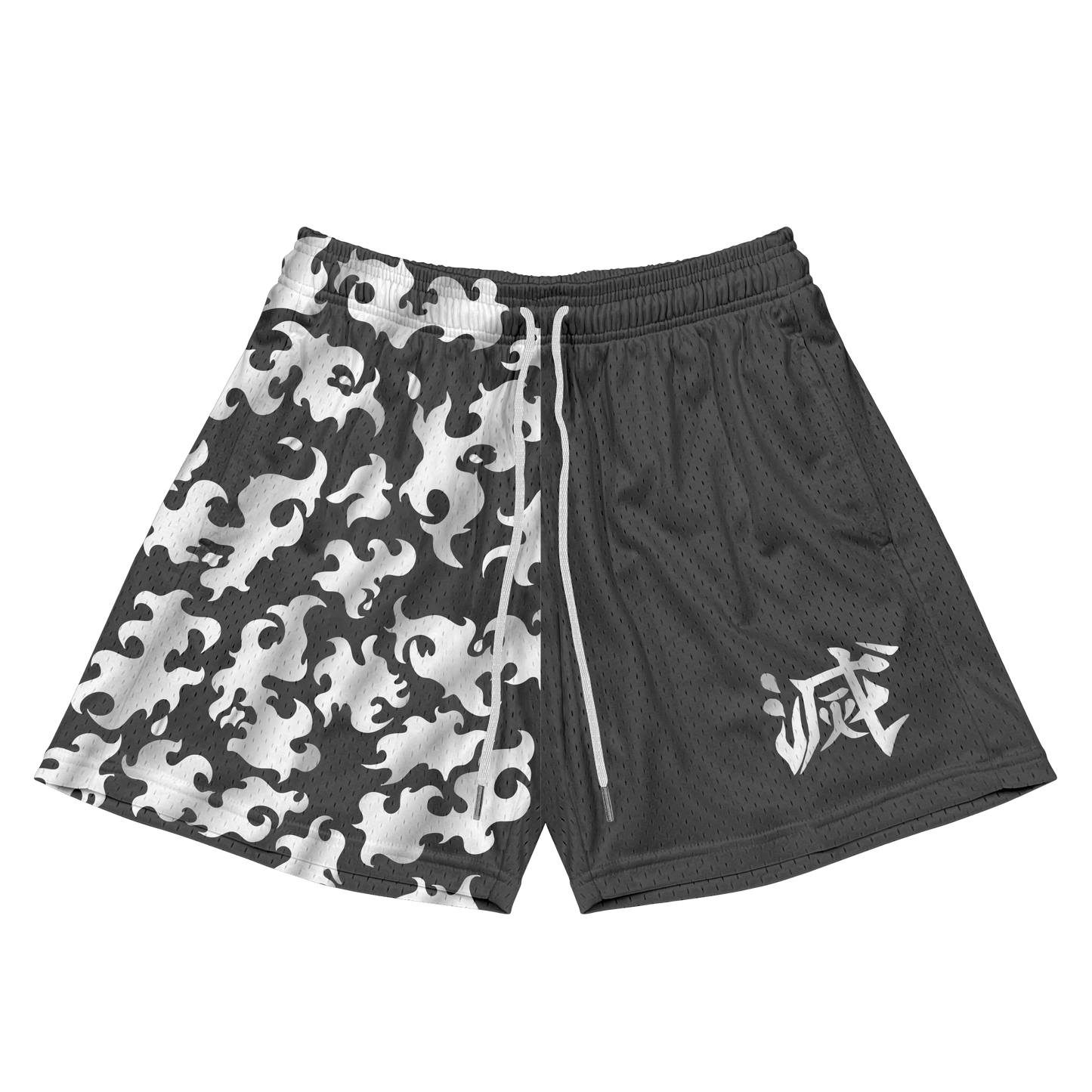 Destroy Kanji Shorts - Grey