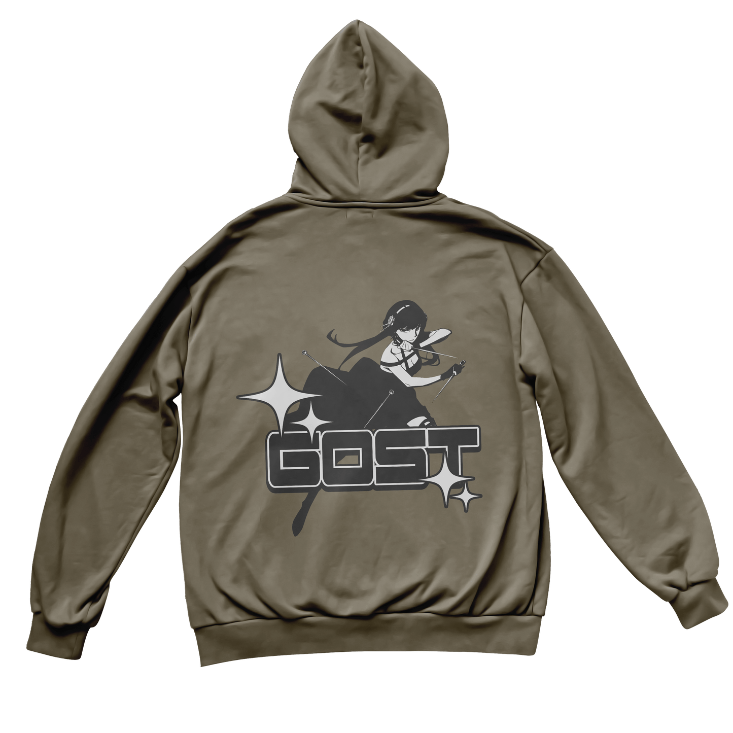 Oversized Haku's Revenge Zip Up - Stone