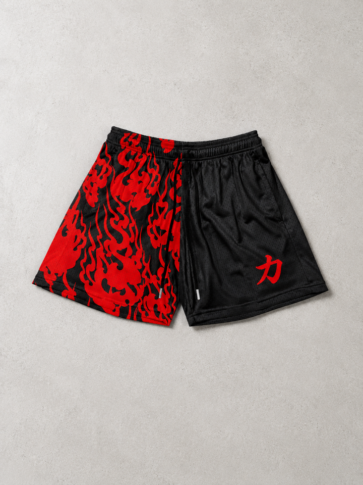 Strength Kanji Shorts - Black