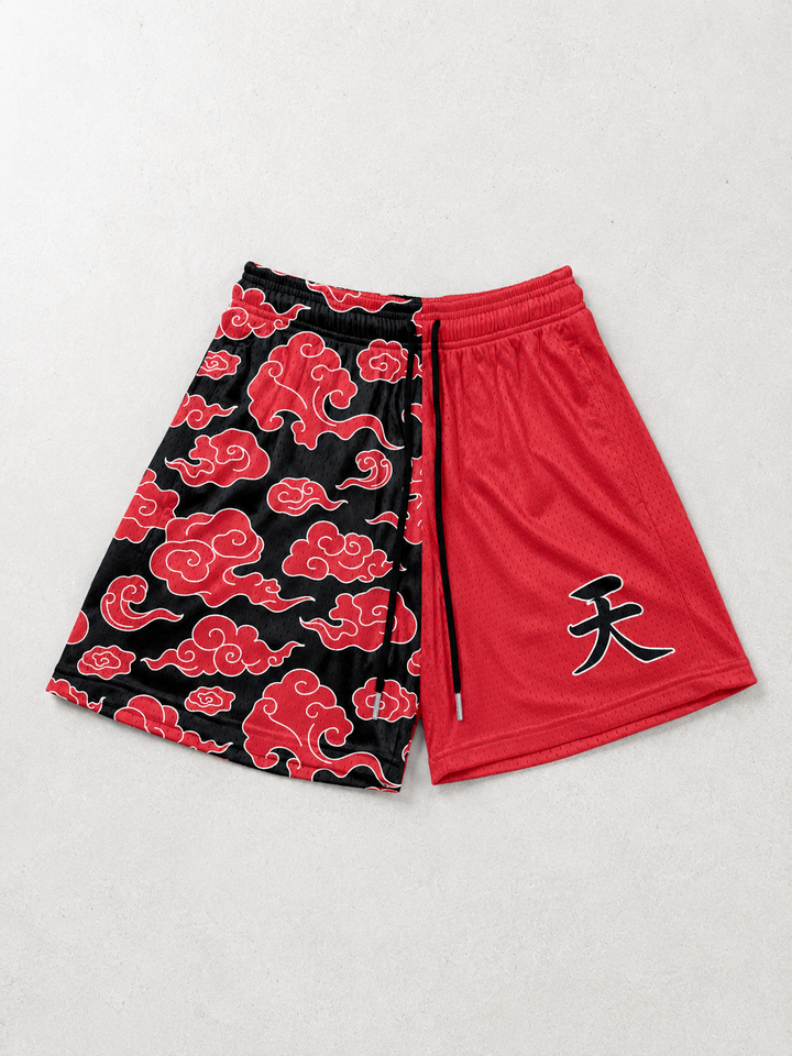Heaven Kanji Shorts - Red