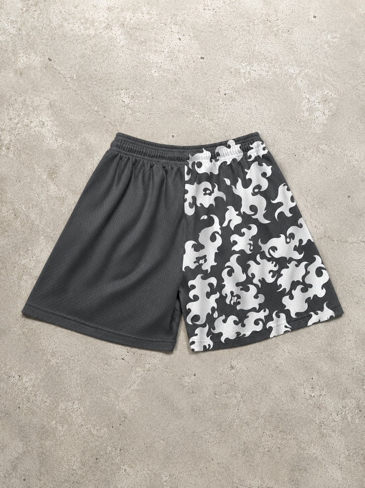 Destroy Kanji Shorts - Grey