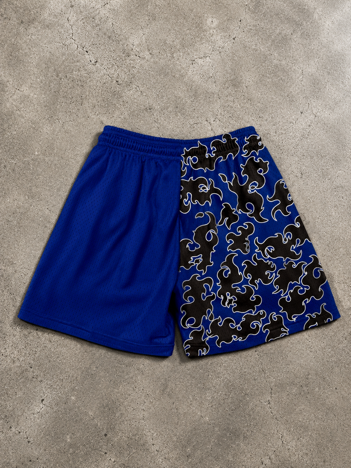 Destroy Kanji Shorts - Dark Blue