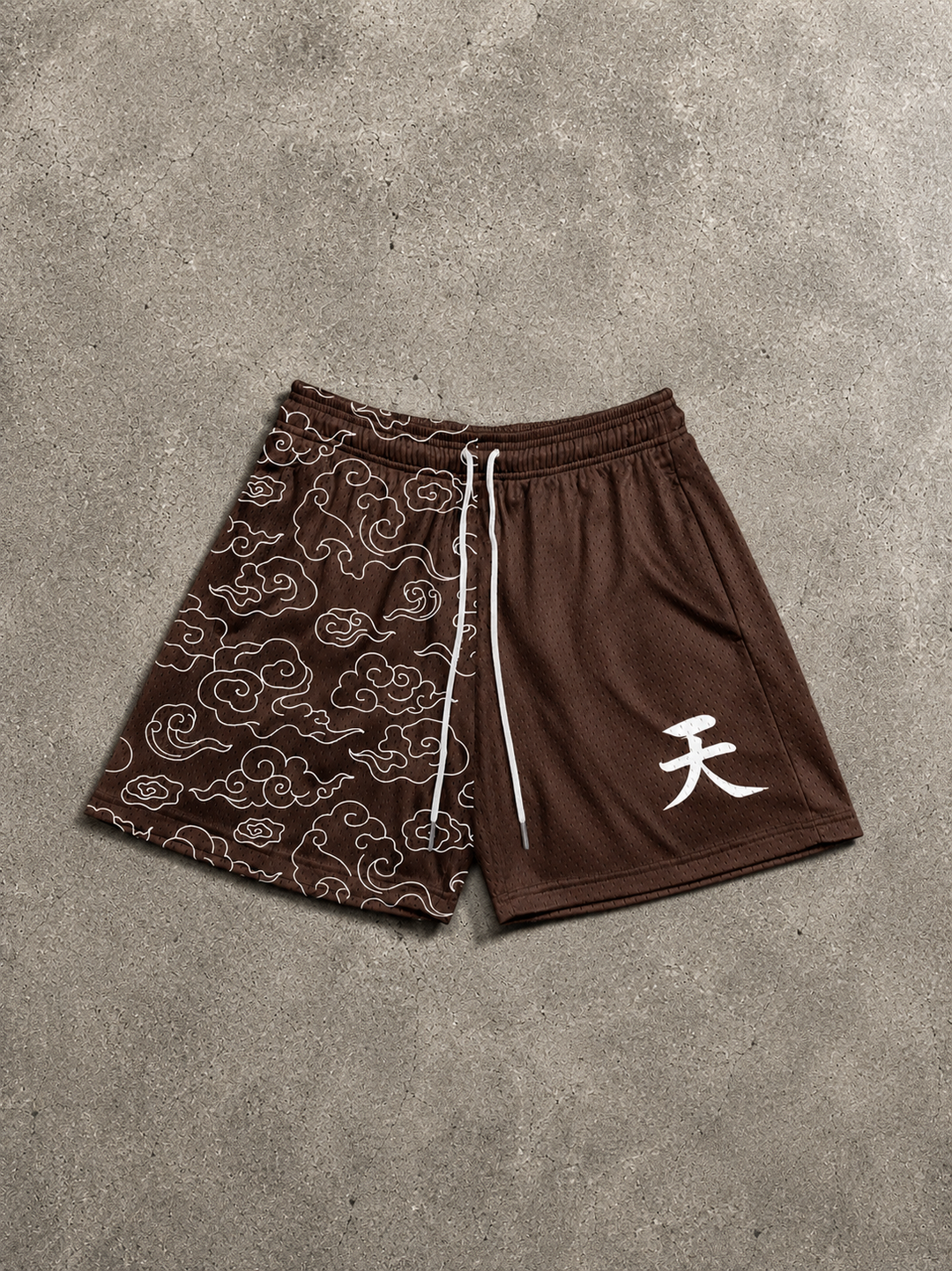 Heaven Kanji Shorts - Brown