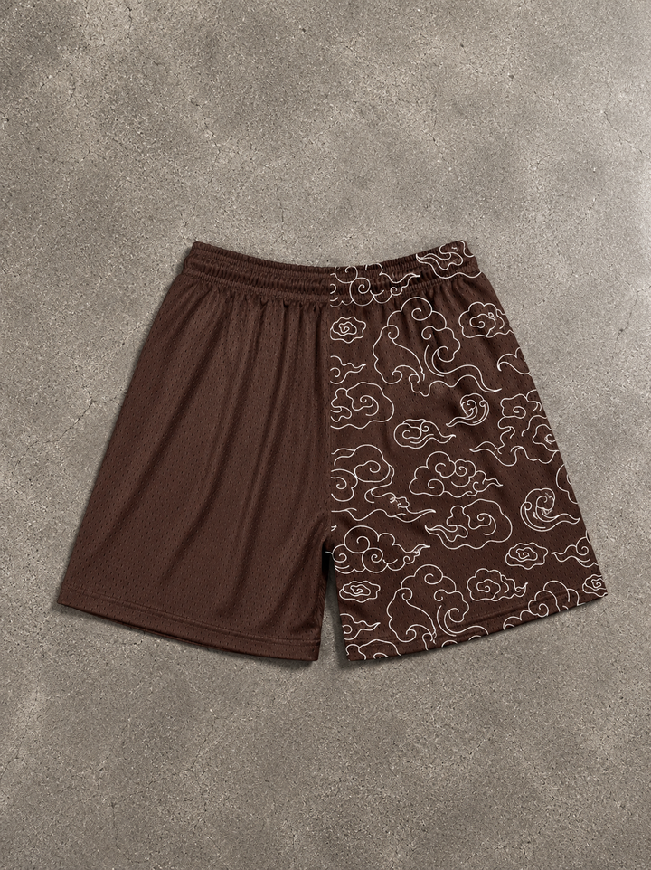 Heaven Kanji Shorts - Brown