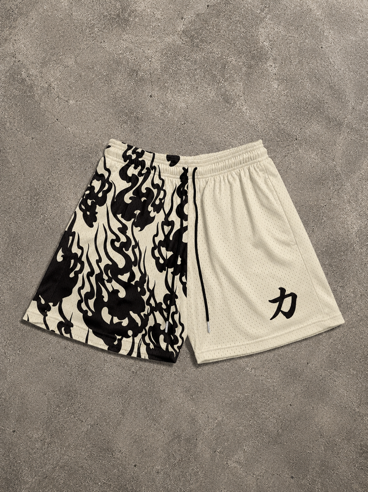 Strength Kanji Shorts - Cream