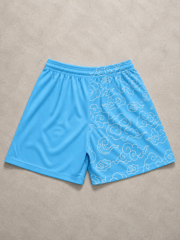 Heaven Kanji Shorts - Blue