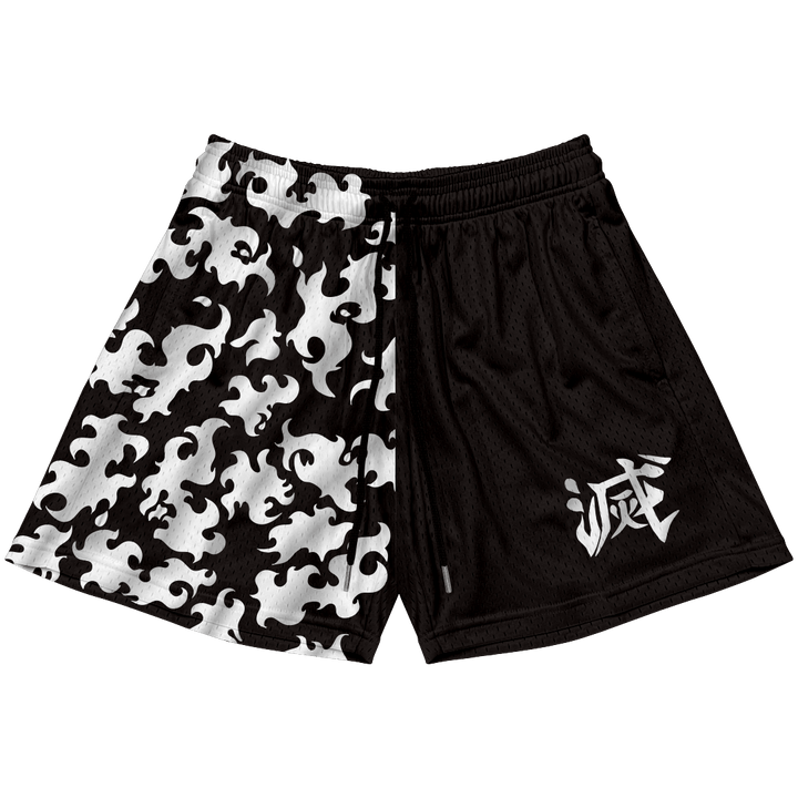 Destroy Kanji Shorts - Black