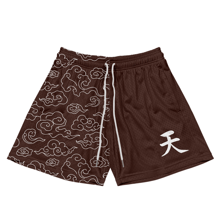 Heaven Kanji Shorts - Brown