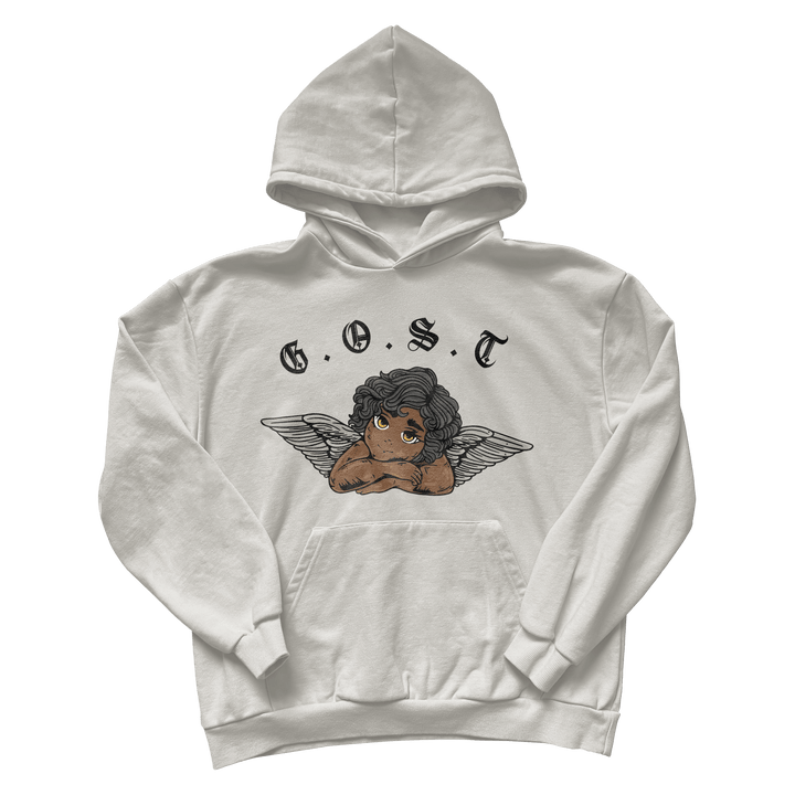 Oversized Angel Hoodie - Cream